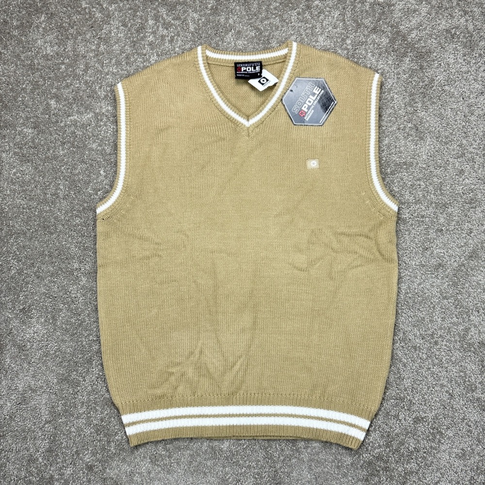 Vintage Y2K South Pole‎ Knit Sweater Vest Large NWT